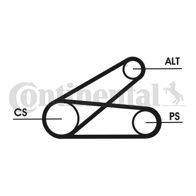CONTINENTAL CTAM Keilrippenriemensatz 6PK873 ELAST T1