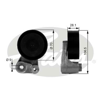 GATES Riemenspanner, Keilrippenriemen T38066