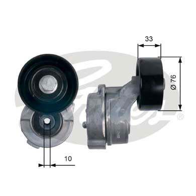GATES Spannrolle, Keilrippenriemen T39134