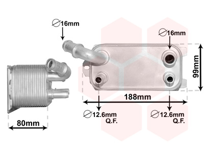 VAN WEZEL Ölkühler, Automatikgetriebe 59003170