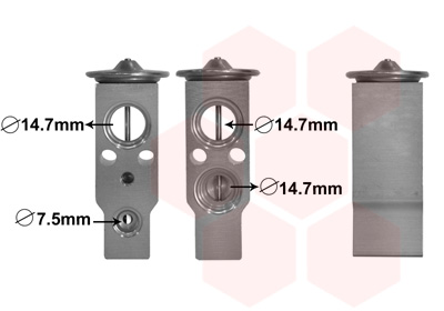 VAN WEZEL Expansionsventil, Klimaanlage 82001386