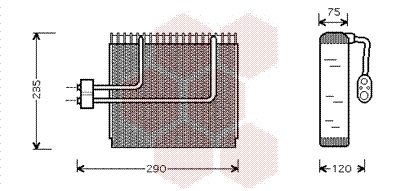 VAN WEZEL Verdampfer, Klimaanlage 8200V002