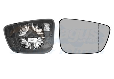 VAN WEZEL Spiegelglas, Außenspiegel 0550838