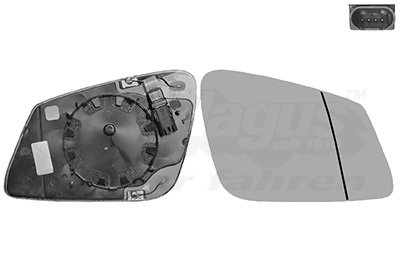 VAN WEZEL Spiegelglas, Außenspiegel 0617868U