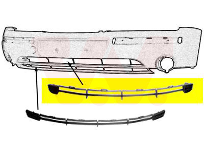 VAN WEZEL Lüftungsgitter, Stoßfänger 1828590