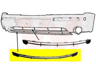 VAN WEZEL Lüftungsgitter, Stoßfänger 1828599