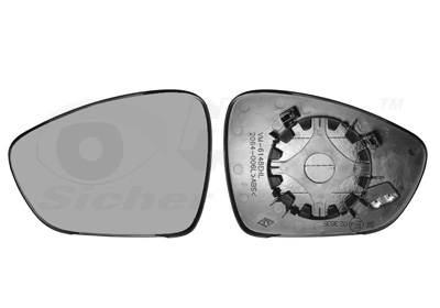 VAN WEZEL Spiegelglas, Außenspiegel 4068837