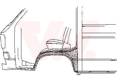 VAN WEZEL Kotflügel 5870155