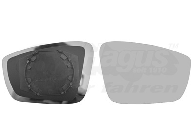 VAN WEZEL Spiegelglas, Außenspiegel 7617832