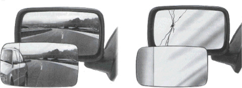 VAN WEZEL Spiegelglas, Außenspiegel 7703