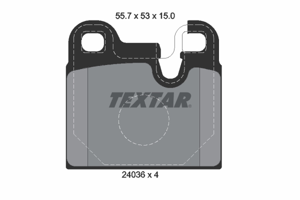 TEXTAR Bremsbelagsatz, Scheibenbremse 2043602
