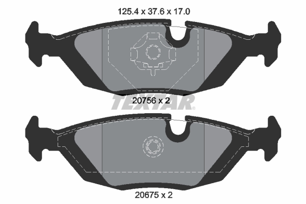 TEXTAR Bremsbelagsatz, Scheibenbremse 2067502