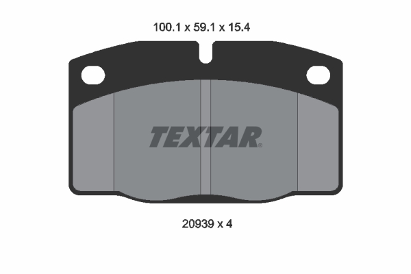 TEXTAR Bremsbelagsatz, Scheibenbremse 2093903