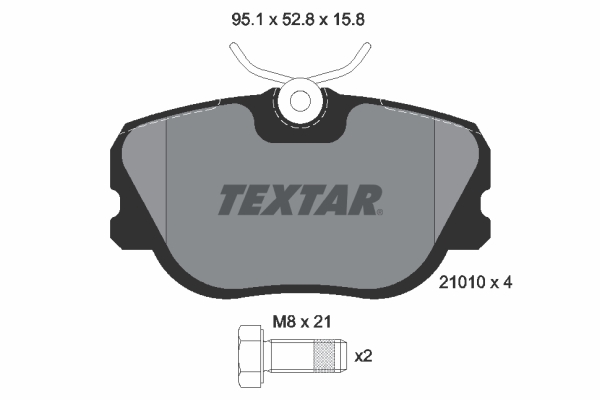 TEXTAR Bremsbelagsatz, Scheibenbremse 2101003