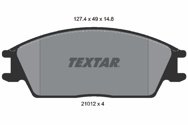 TEXTAR Bremsbelagsatz, Scheibenbremse 2101204