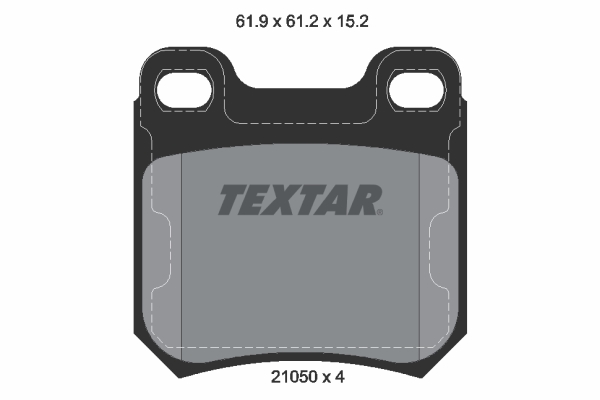TEXTAR Bremsbelagsatz, Scheibenbremse 2105002