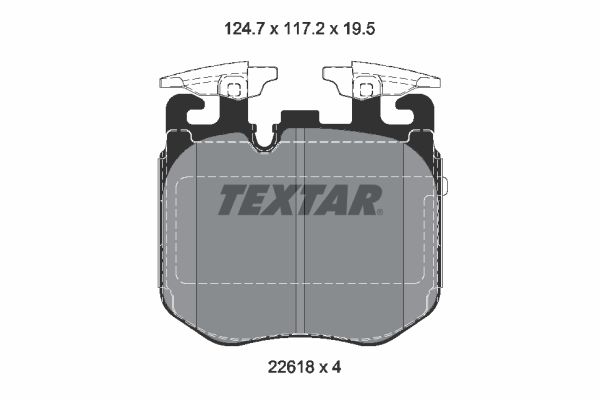 TEXTAR Bremsbelagsatz, Scheibenbremse 2261801