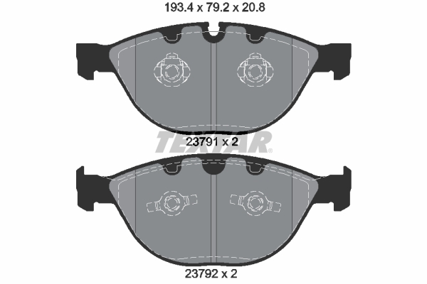 TEXTAR Bremsbelagsatz, Scheibenbremse 2379101