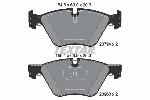 TEXTAR Bremsbelagsatz, Scheibenbremse 2379401