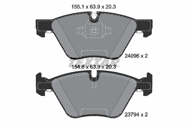 TEXTAR Bremsbelagsatz, Scheibenbremse 2409601