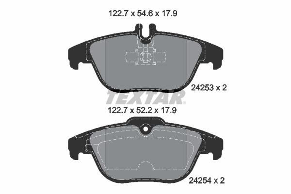 TEXTAR Bremsbelagsatz, Scheibenbremse 2425301