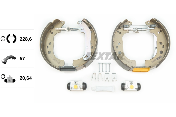 TEXTAR Bremsbackensatz 84061400