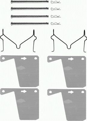 TEXTAR Zubehörsatz, Scheibenbremsbelag 82012400