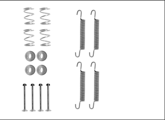 TEXTAR Zubehörsatz, Feststellbremsbacken 97043400