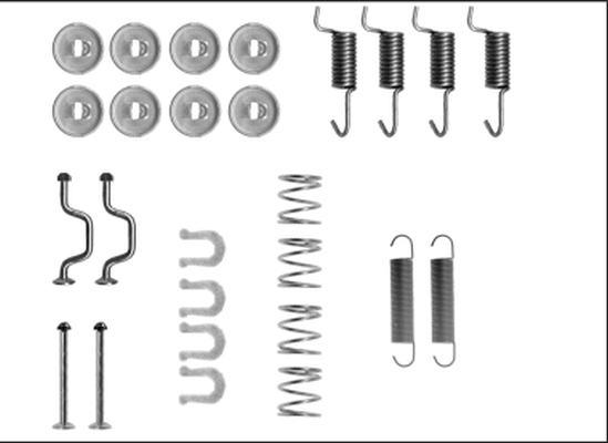 TEXTAR Zubehörsatz, Feststellbremsbacken 97043500