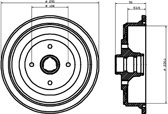 TEXTAR Bremstrommel 94021400