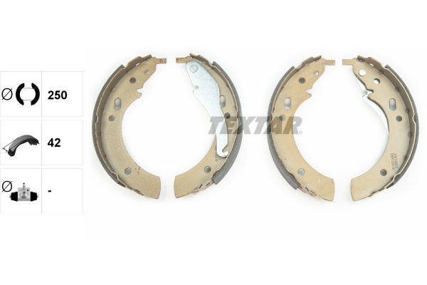 TEXTAR Bremsbackensatz 91006300