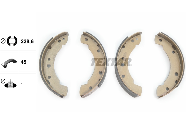 TEXTAR Bremsbackensatz 91015900
