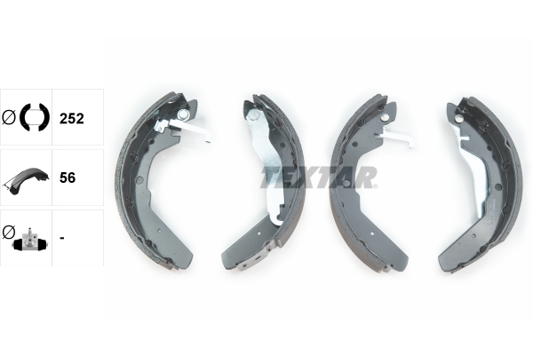 TEXTAR Bremsbackensatz 91027600