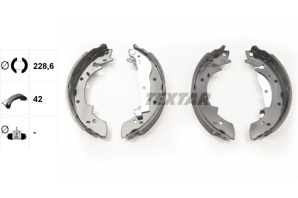 TEXTAR Bremsbackensatz 91030400