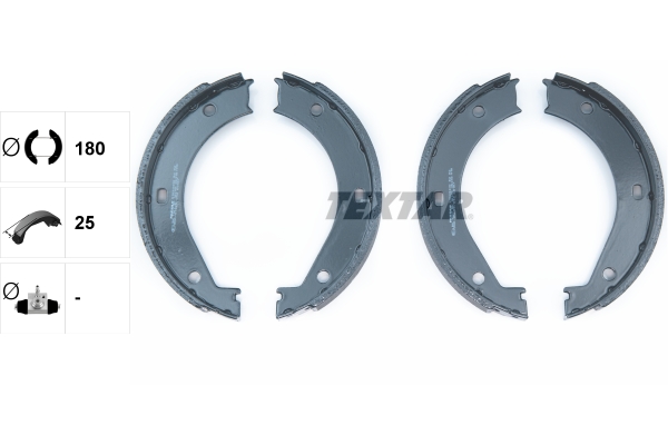 TEXTAR Bremsbackensatz, Feststellbremse 91033400