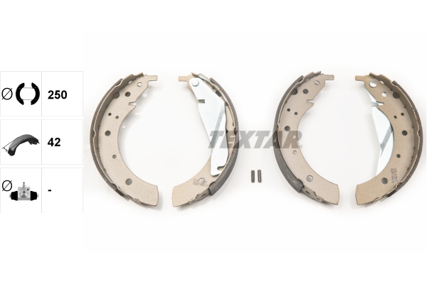 TEXTAR Bremsbackensatz 91033500