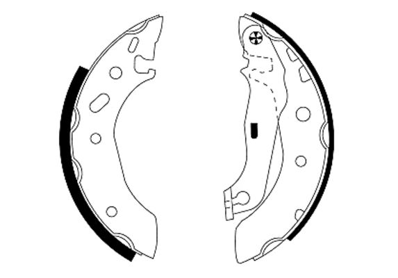 TEXTAR Bremsbackensatz 91048800