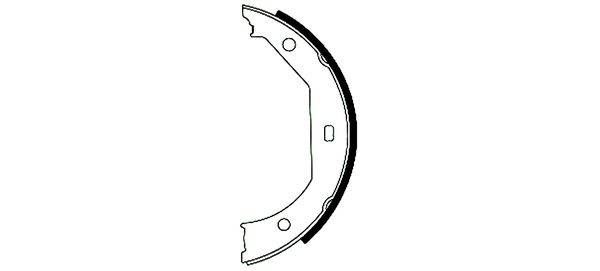 TEXTAR Bremsbackensatz, Feststellbremse 91049300