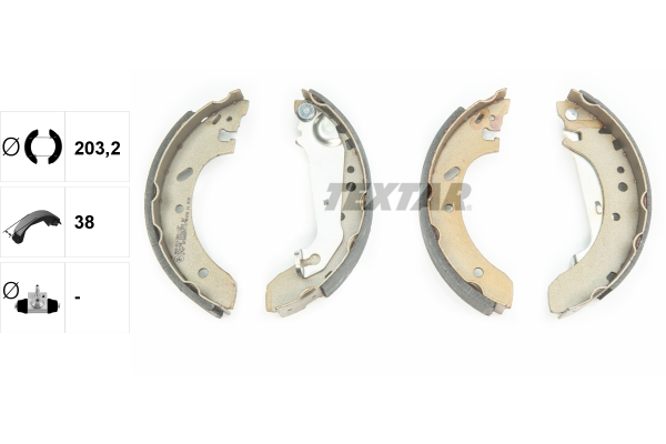 TEXTAR Bremsbackensatz 91051500