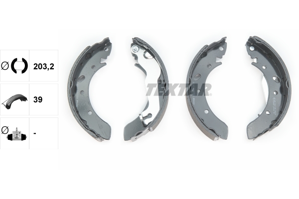 TEXTAR Bremsbackensatz 91052300
