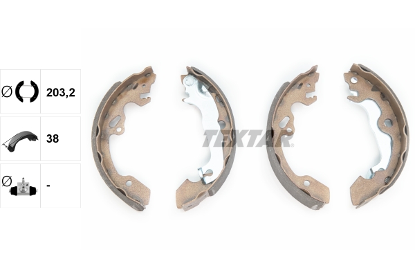 TEXTAR Bremsbackensatz 91052500