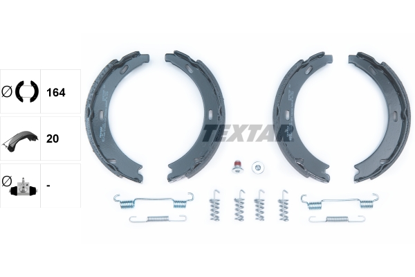 TEXTAR Bremsbackensatz, Feststellbremse 91057100