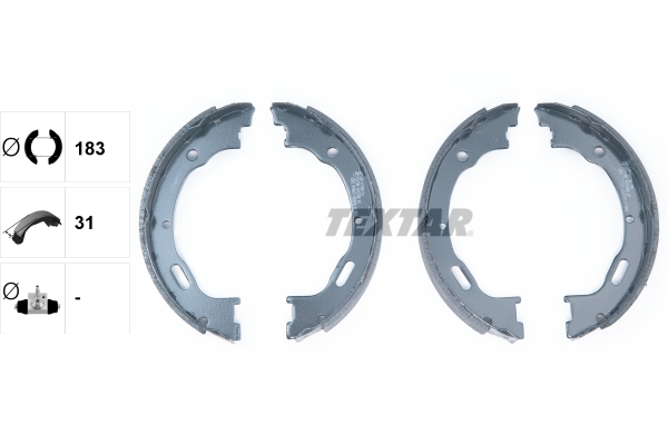 TEXTAR Bremsbackensatz, Feststellbremse 91057800