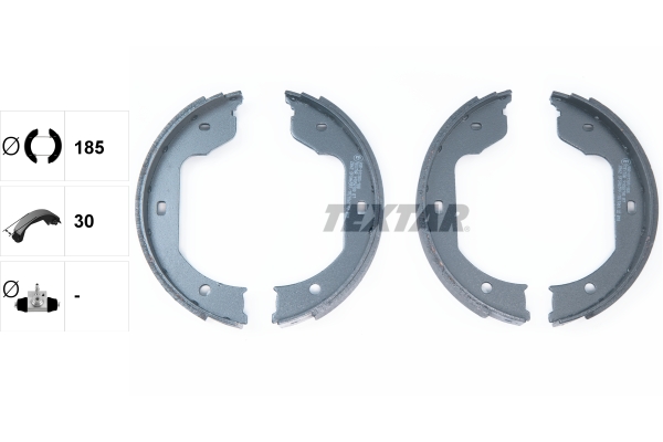 TEXTAR Bremsbackensatz, Feststellbremse 91058700