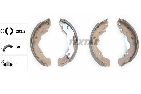 TEXTAR Bremsbackensatz 91059500