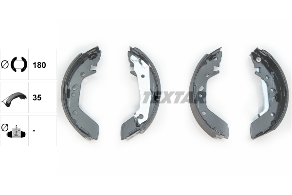 TEXTAR Bremsbackensatz 91059600