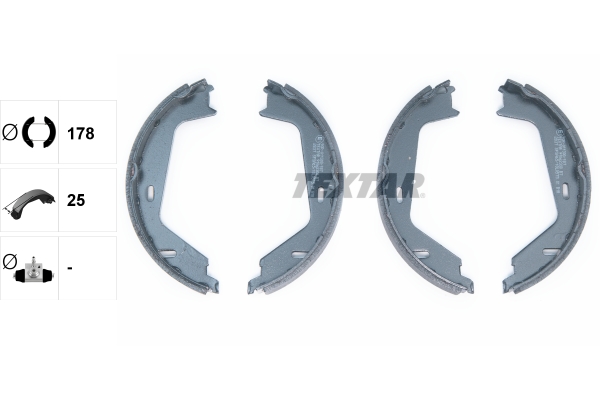 TEXTAR Bremsbackensatz, Feststellbremse 91062300