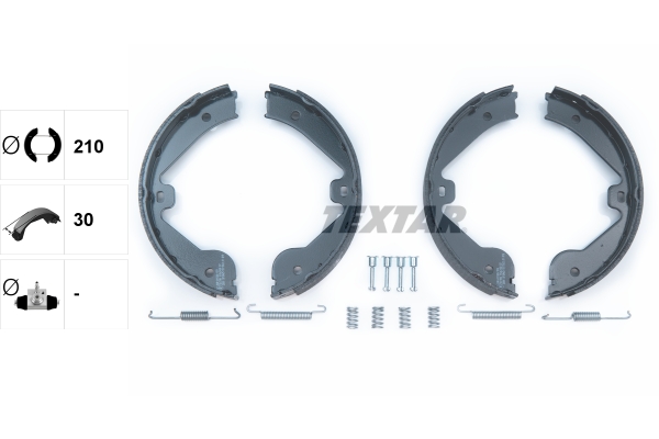 TEXTAR Bremsbackensatz, Feststellbremse 91062400