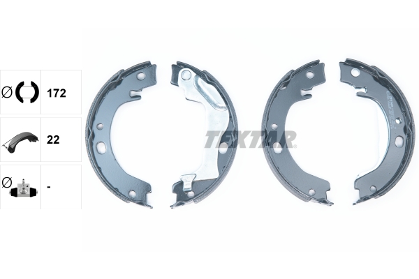 TEXTAR Bremsbackensatz, Feststellbremse 91066500
