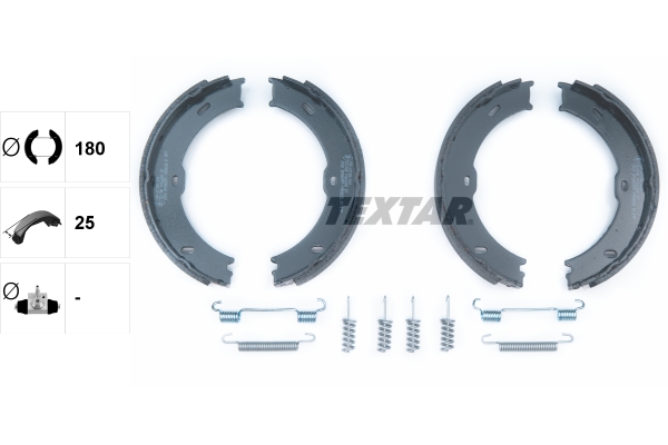TEXTAR Bremsbackensatz, Feststellbremse 91066800